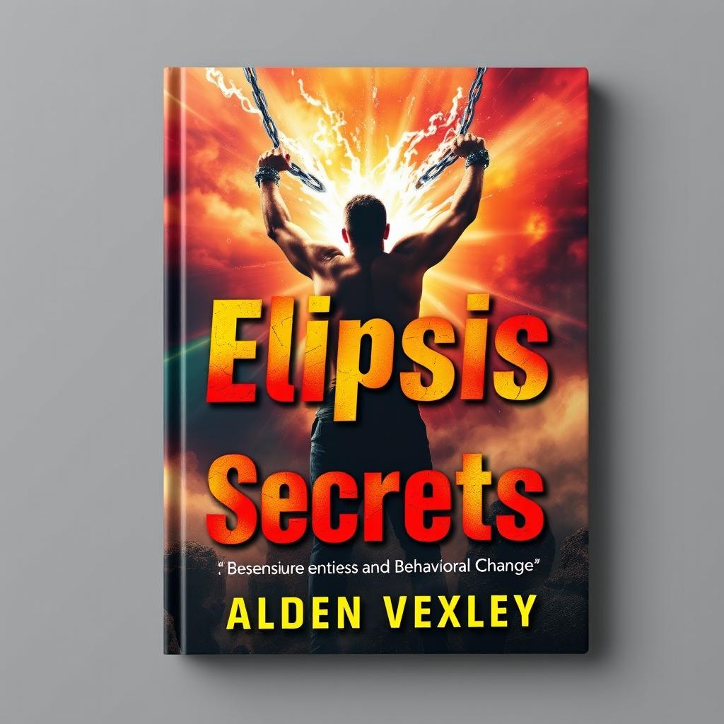A realistic, vibrant book cover design titled 'Elipsis Secrets' by Alden Vexley