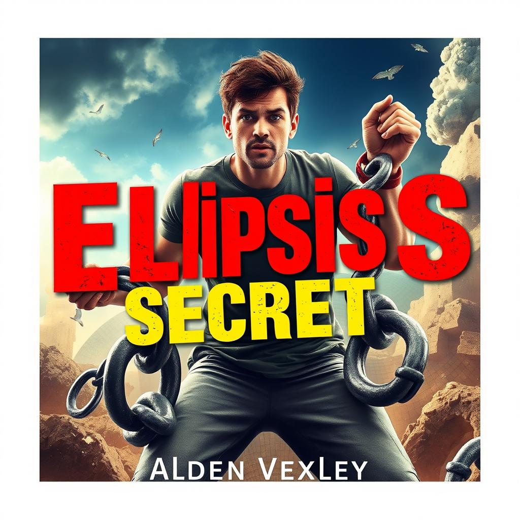 A vibrant and realistic scene depicting a person breaking free from large, heavy chains, symbolizing transformation and empowerment