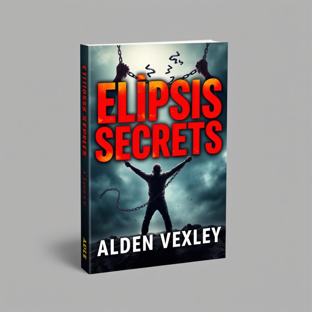 A realistic and vibrant book cover design featuring a person breaking free from chains, symbolizing empowerment and transformation