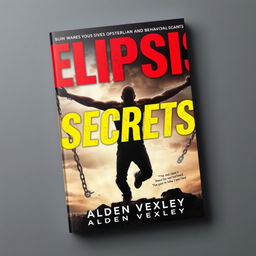 A realistic and vibrant book cover design depicting a person breaking free from chains, centrally placed, symbolizing transformation and change