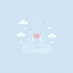A serene and gentle symbol representing a calm, kind person