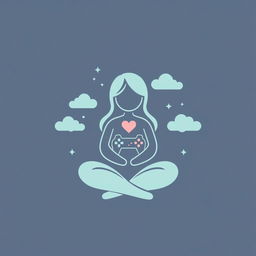 A serene and gentle symbol representing a calm, kind person