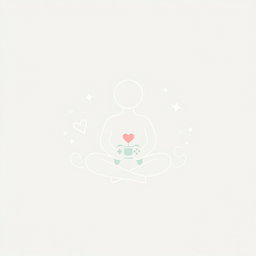 A serene and gentle symbol representing a calm, kind person