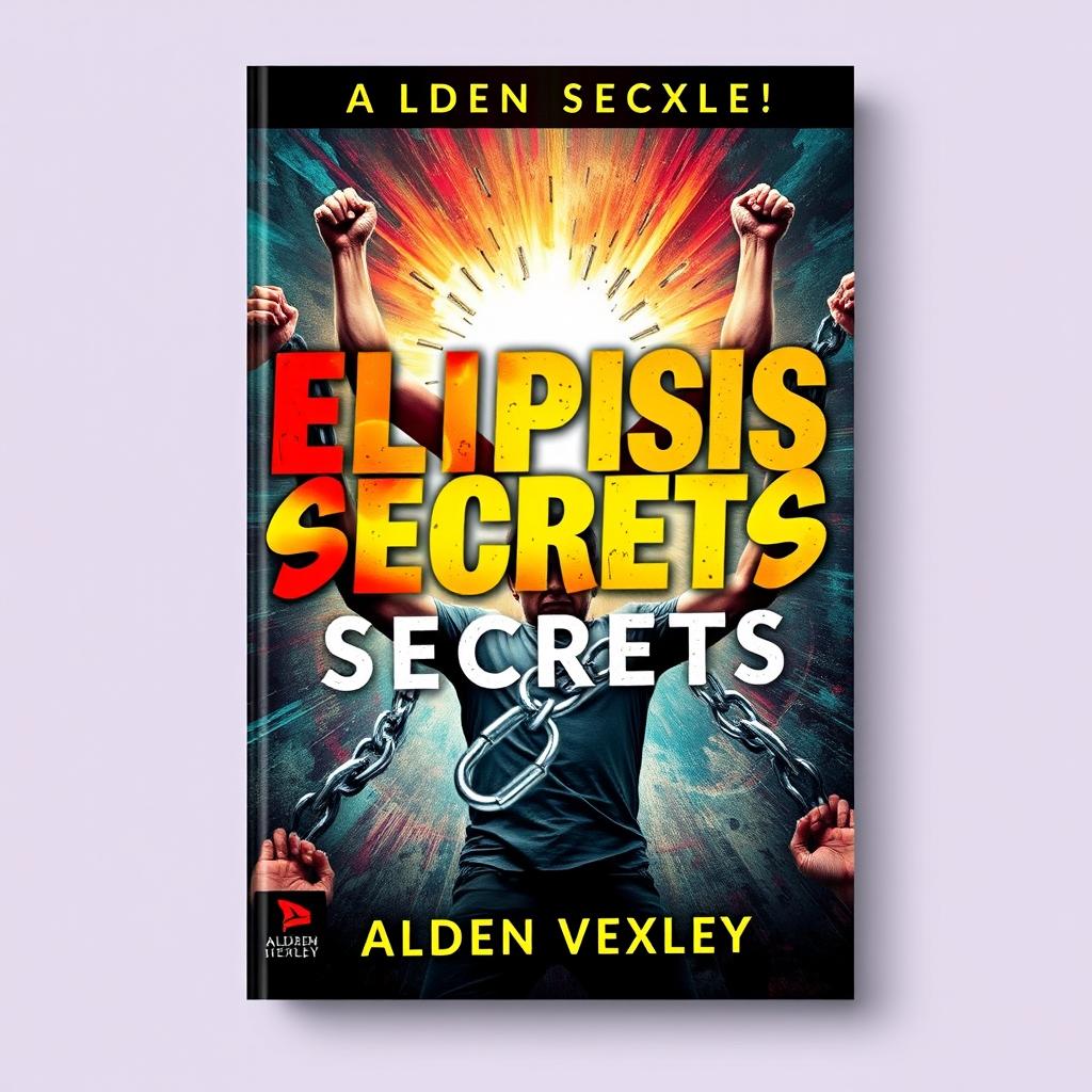 A vibrant and realistic book cover design for 'Elipsis Secrets' by Alden Vexley