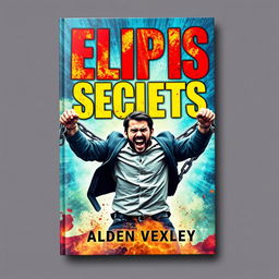A vibrant and realistic book cover design for 'Elipsis Secrets' by Alden Vexley
