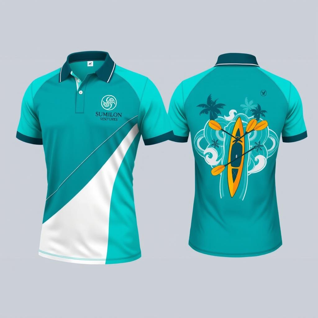 A stylish polo shirt designed for Sumilon Crystal Kayak Ventures