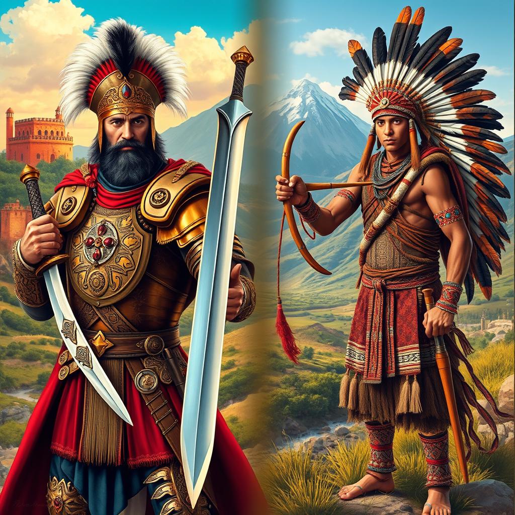 The Clash of Cultures: Conquistador vs. Incan Warrior