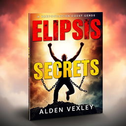 A realistic and vibrant book cover design featuring a powerful scene of a person breaking free from chains, symbolizing transformation and change