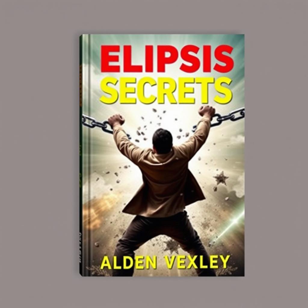 A realistic and vibrant book cover featuring a person breaking free from chains, symbolizing transformation and change