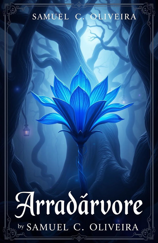 A fantasy book cover design for 'Arradárvore' by Samuel C