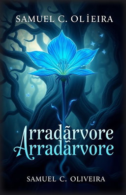 A fantasy book cover design for 'Arradárvore' by Samuel C
