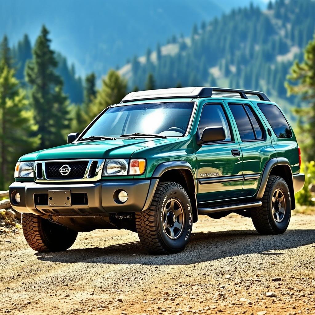 2001 Nissan Pathfinder: Rugged Elegance in Seaform Green