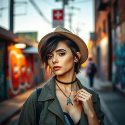 A stylish profile picture showcasing a modern, confident individual