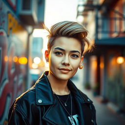 A stylish profile picture showcasing a modern, confident individual