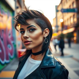 A stylish profile picture showcasing a modern, confident individual