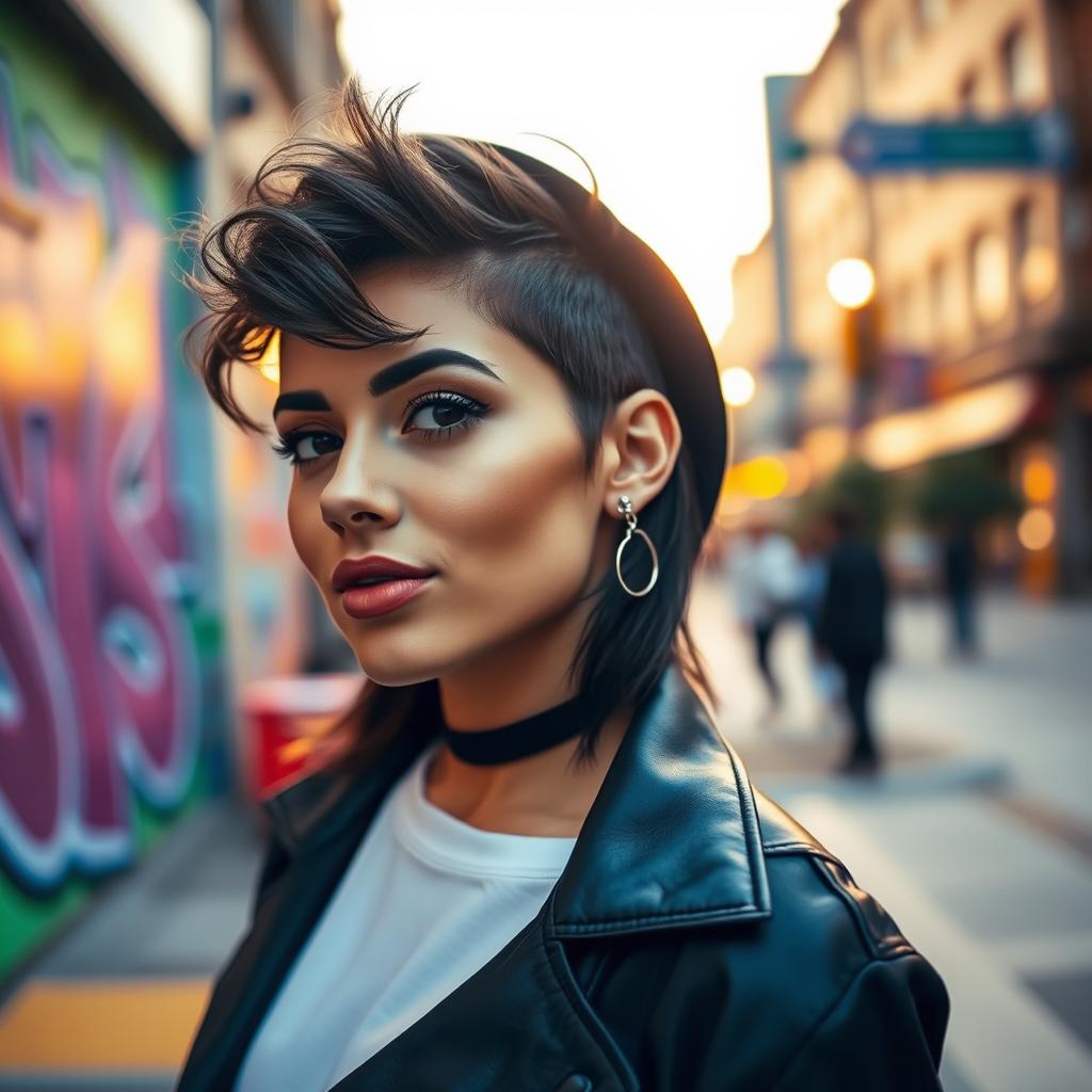 A stylish profile picture showcasing a modern, confident individual