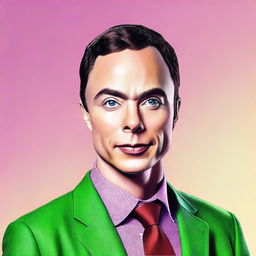 A high-quality digital art portrait of Jim Parsons