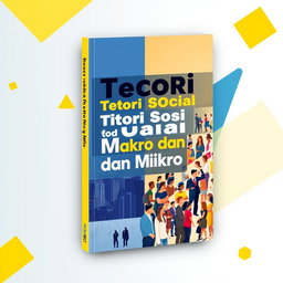 A visually striking book cover design featuring the themes of macro and micro social theories