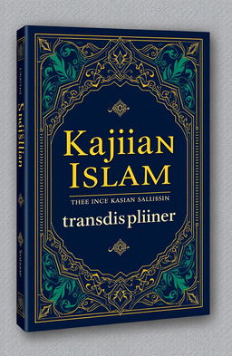 A beautifully designed book cover for a book titled 'Kajian Islam Transdisipliner', featuring a harmonious blend of traditional Islamic art and modern design elements