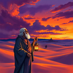 A respectful and evocative illustration representing the trials endured by the Prophet Muhammad, highlighting his strength and perseverance