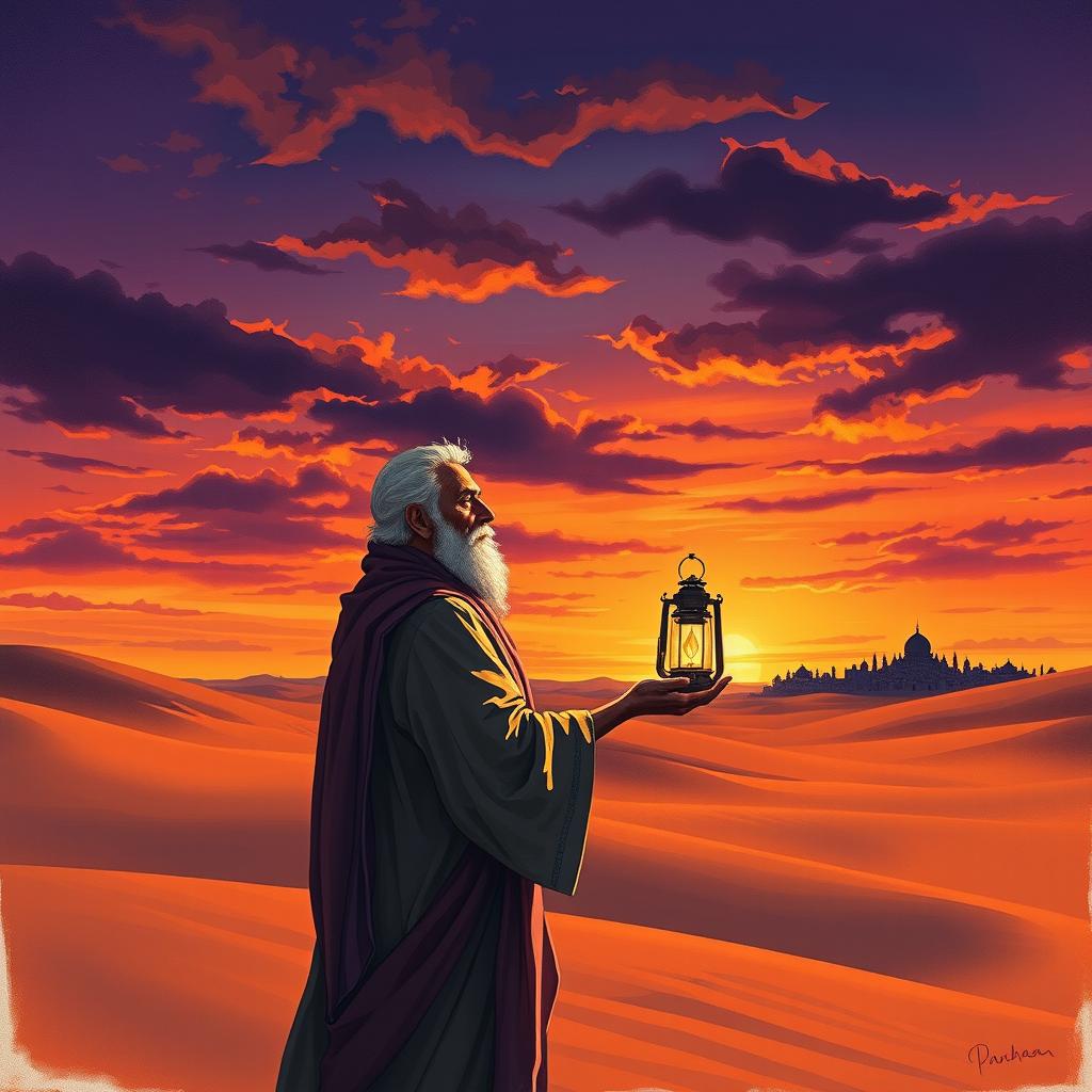 A respectful and evocative illustration representing the trials endured by the Prophet Muhammad, highlighting his strength and perseverance