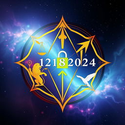 A unique sigil design incorporating the elements '12182024', and the powerful words 'Truth', 'Courage', 'Privacy', 'Progress', and 'Freedom'