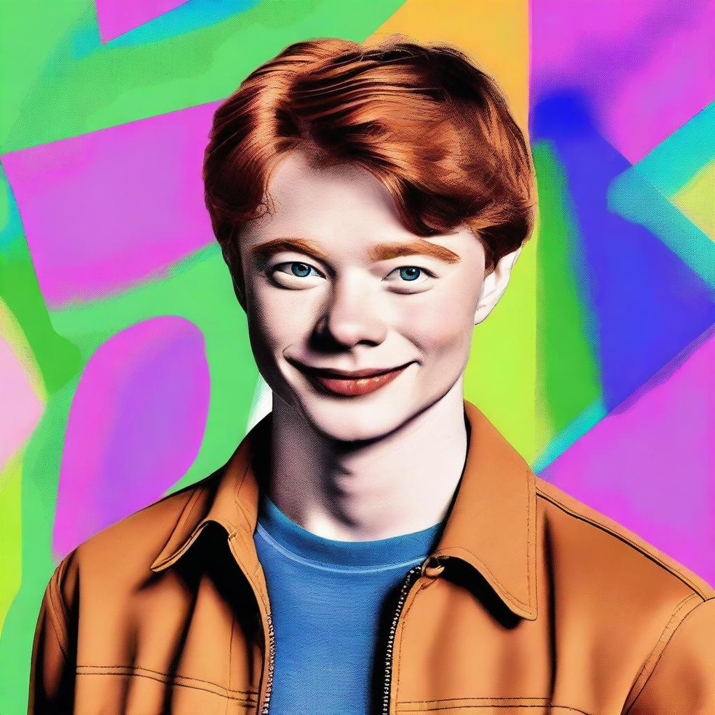 A high-quality digital art portrait of Calum Worthy