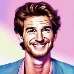 This is a high-quality digital art image featuring Andrew Garfield