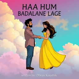 A captivating illustration featuring a man and a woman shaking hands, representing collaboration and positive change