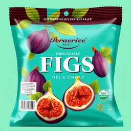 A beautifully designed package for dried figs intended for export to Germany