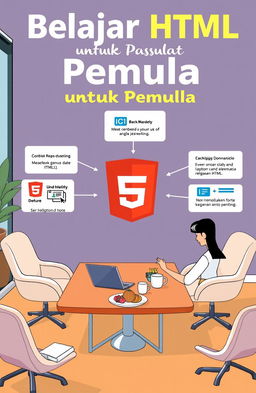Belajar HTML untuk Pemula: Membangun Fondasi Dasar untuk Web Development, menyajikan panduan untuk pemula dalam memahami HTML