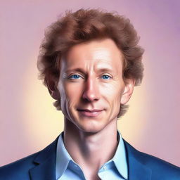 This is a high-quality digital art portrait of a man named Jeremy Howard