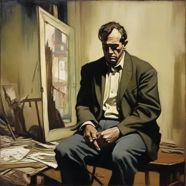 The artist's ad hominem style of painting emphasized the expression of personal emotions rather than capturing the objective reality.