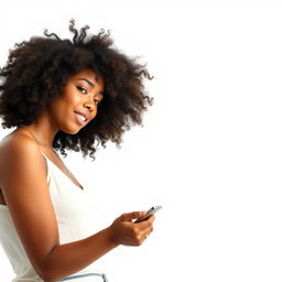 Edit the end of the provided photo where the background has been whitened, ensuring that it looks seamless and natural