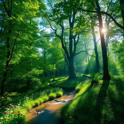 A visually striking image featuring an ethereal forest background