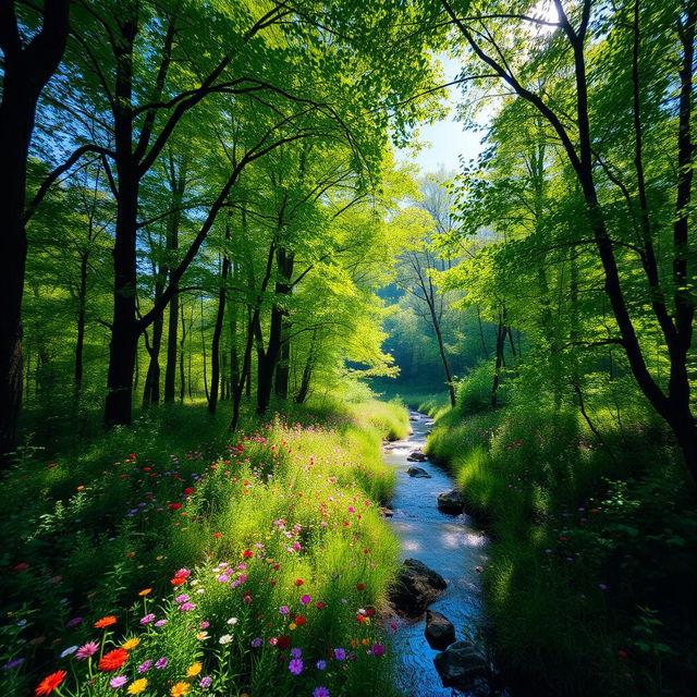 A visually striking image featuring an ethereal forest background