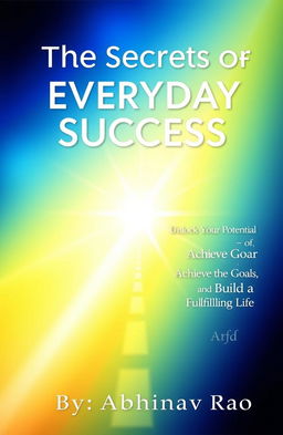A visually engaging book cover featuring the title 'The Secrets of Everyday Success' prominently on the front