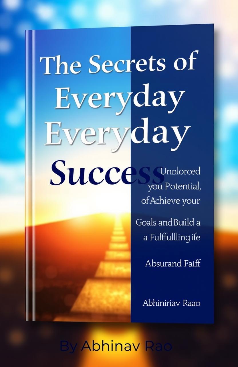 A visually engaging book cover featuring the title 'The Secrets of Everyday Success' prominently on the front