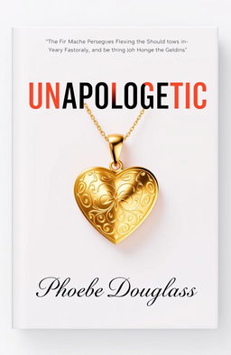 A stylish and elegant book cover featuring a luxurious gold heart pendant, centered prominently on the cover