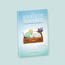 A realistic and professional book cover design for 'The Anxiety Toolkit: Practical Strategies for Everyday Life'