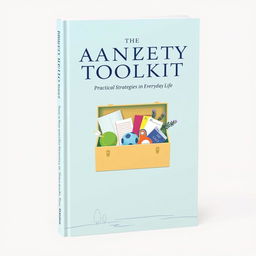 A realistic and professional book cover design for 'The Anxiety Toolkit: Practical Strategies for Everyday Life'