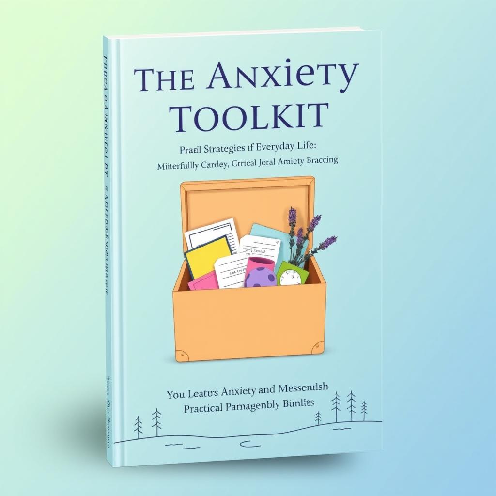 A realistic and professional book cover design for 'The Anxiety Toolkit: Practical Strategies for Everyday Life'