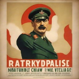 A high-quality digital art image that embodies a 1915 Italian propaganda poster opposing Germany