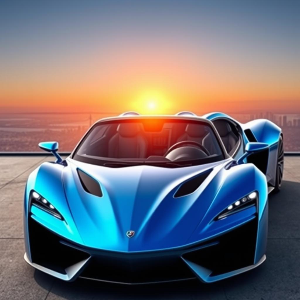 A revolutionary and sleek four-seater super sports car, designed to be visually stunning and distinct from all existing models
