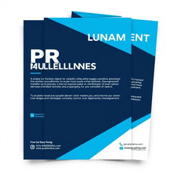 A sleek and modern PR (Public Relations) announcement