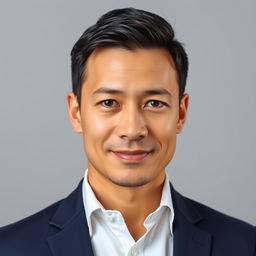 A realistic and professional-looking portrait suitable for a visa card photo
