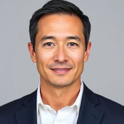 A realistic and professional-looking portrait suitable for a visa card photo