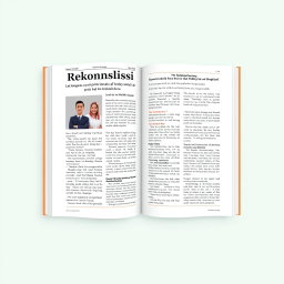Desain sampul buku dengan judul 'Rekonsiliasi' yang ditampilkan dengan huruf tebal dan modern