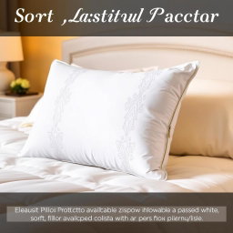 A beautifully designed pillow protector that showcases soft, luxurious fabric with a smooth texture