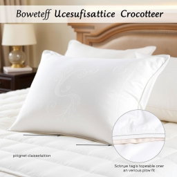 A beautifully designed pillow protector that showcases soft, luxurious fabric with a smooth texture